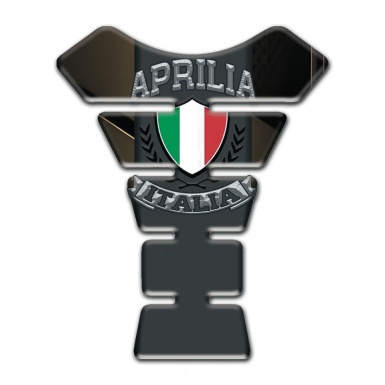 Aprilia Tank Pad Protector Bronze Background Italian Flag Logo
