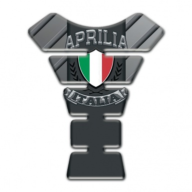 Aprilia Tank Protector Gray Patterns Background Italian Flag Logo