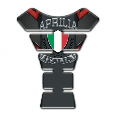 Aprilia Tank Guard Pads Motorcycle Model with Italian Flag Logo