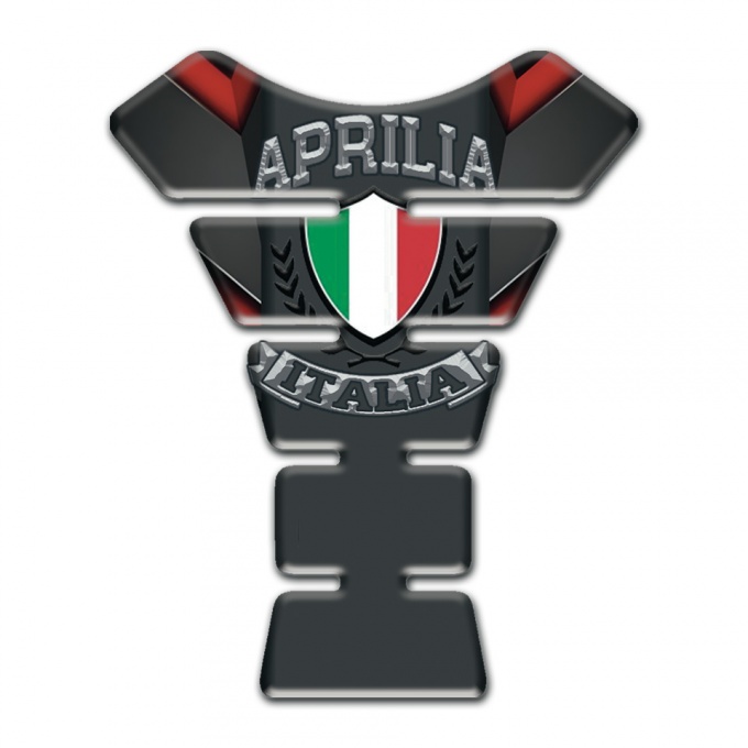 Aprilia Tank Guard Pads Motorcycle Model with Italian Flag Logo