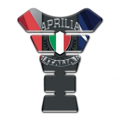 Aprilia Tank Pad Protector Multicolored Background Italian Flag Logo