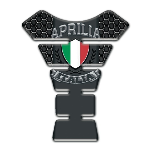 Aprilia Tank Fuse Italian Flag Logo with Perforated Steel Model 