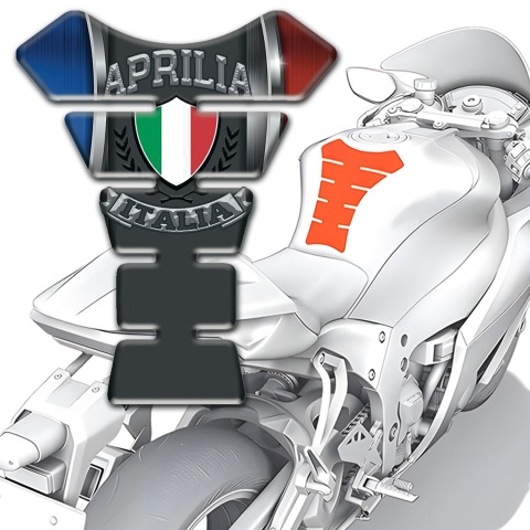 Aprilia Tank Pad Protector Blue Red Motive 