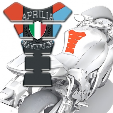 Aprilia Tank Pad Protector Colorful Background Italia Logo 