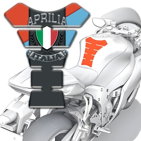 Aprilia Tank Pad Protector Colorful Background Italia Logo 
