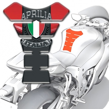 Aprilia Tank Guard Pads Red Background Type 