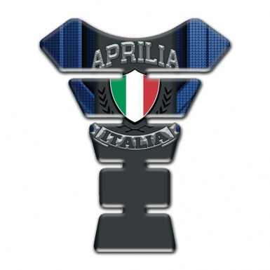 Aprilia Tank Fuse Blue Background Decoration 