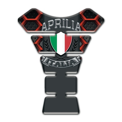 Aprilia Tank Pad Motorbike Red Grid Edition 