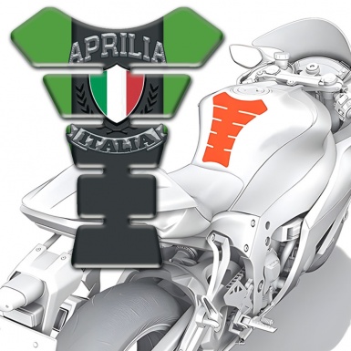 Aprilia Tank Protector Green Base Italia Logo 