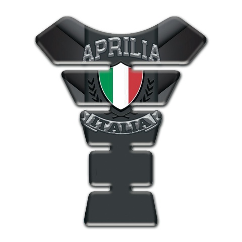 Aprilia Tank Pad Protector Gray Black Details Italia Logo Style 