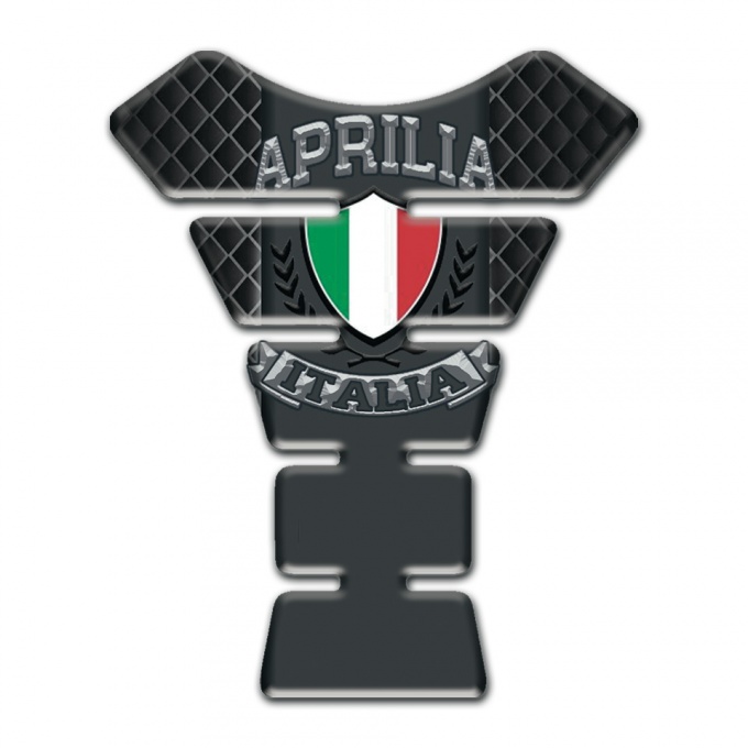 Aprilia Tank Protector Dark Mesh Italia Logo 