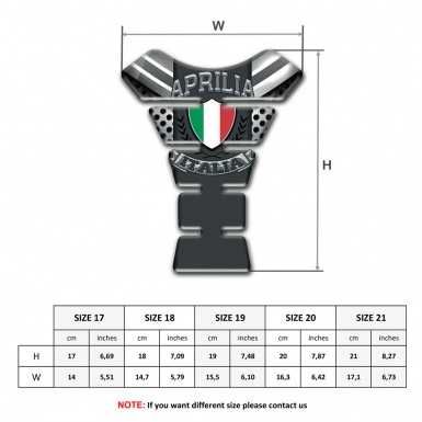 Aprilia Tank Protector Racing Edition Silicone Sticker 