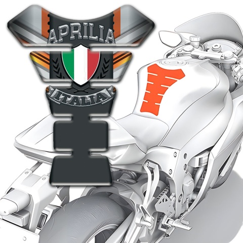 Aprilia Tank Guard Pads Copper Motive Silicone Sticker 