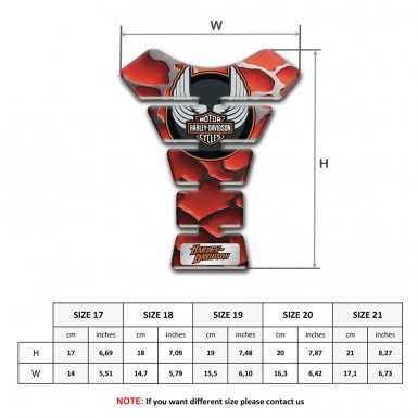 Harley Davidson Tank Fuse Red Clouds Effect 