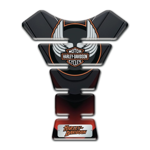 Harley Davidson Tank Protector Wings Logo Style Dark Model 