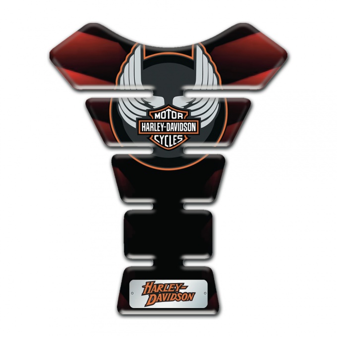 Harley Davidson Tank Fuse Red Black Print 