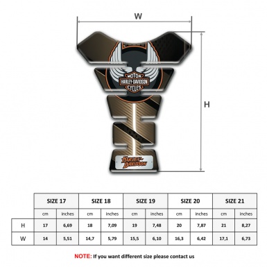 Harley Davidson Tank Guard Pads Bronze Edition 