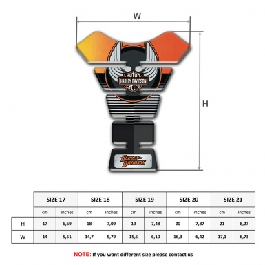 Harley Davidson Tank Protector Orange Black edition 