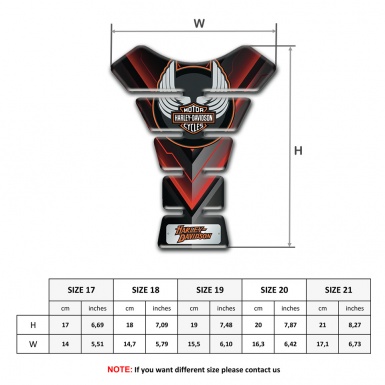 Harley Davidson Tank Guard Pads Stylish Print Edition 