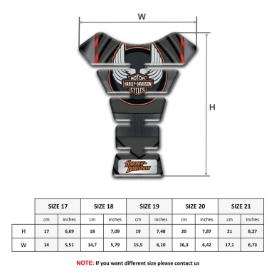 Harley Davidson Tank Protector Anti Slip Sticker 