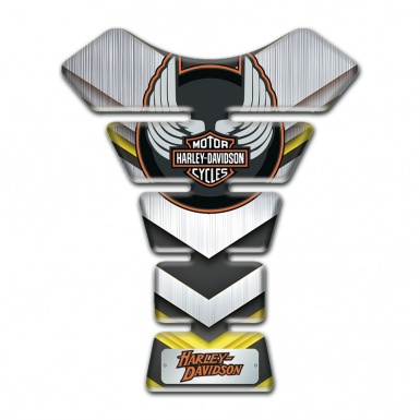 Harley Davidson Tank Fuse Silver Yellow edition 