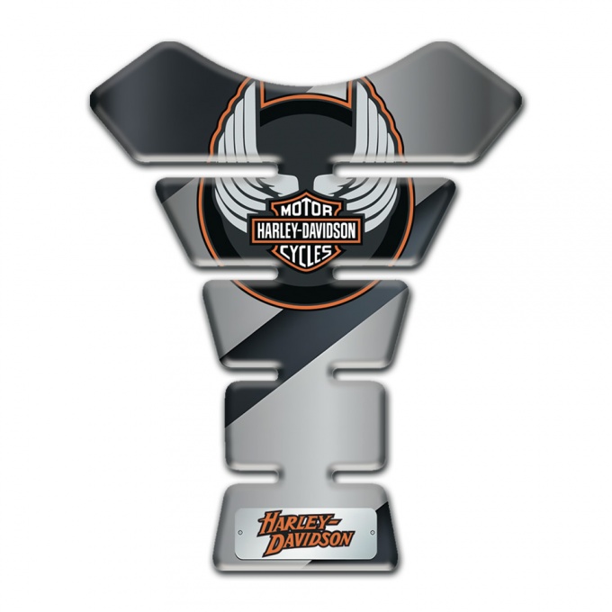Harley Davidson Tank Pad Motorbike Diagonal Gray Print 