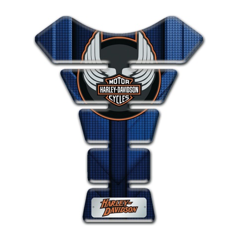 Harley Davidson Tank Pad Protector Blue Decoration Model 