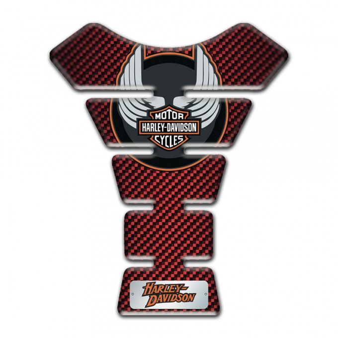 Harley Davidson Tank Guard Pads Red Carbon Edition 
