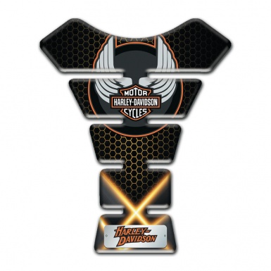 Harley Davidson Tank Fuse Orange Lights Design 