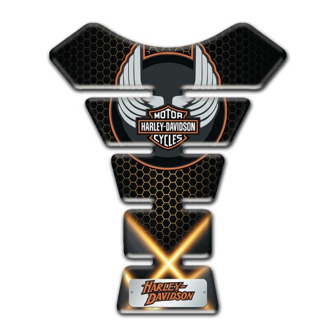 Harley Davidson Tank Fuse Orange Lights Design 