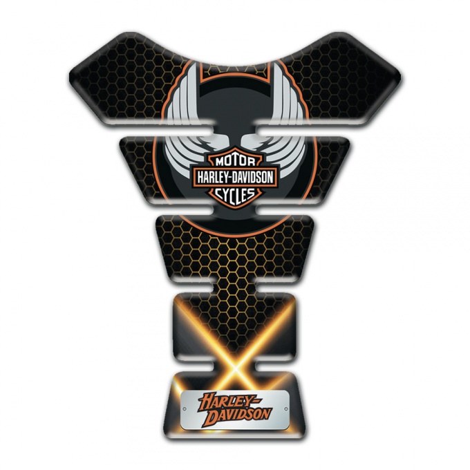 Harley Davidson Tank Fuse Orange Lights Design 