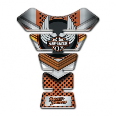 Harley Davidson Tank Pad Motorbike Copper Gray Design 