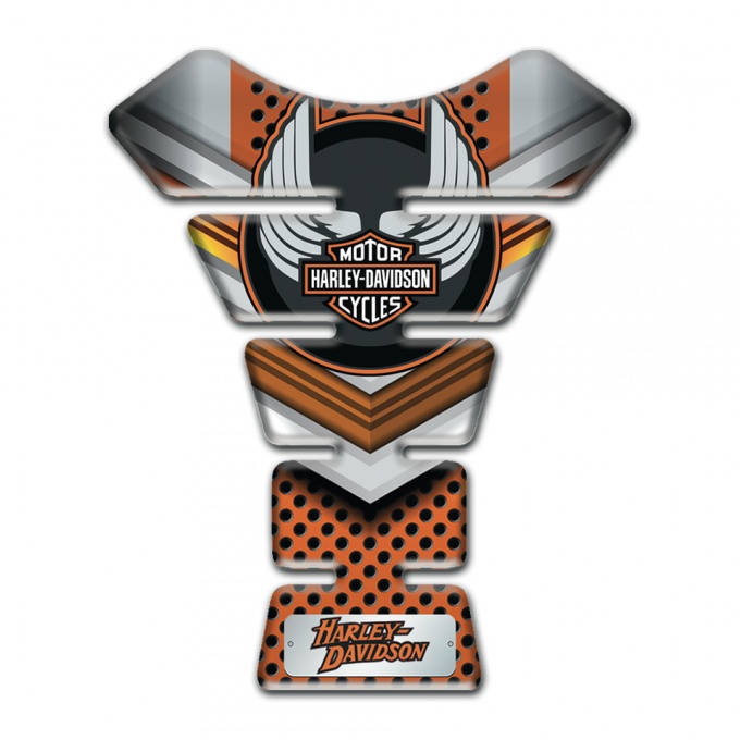 Harley Davidson Tank Pad Motorbike Copper Gray Design 