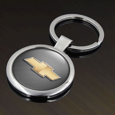 Chevrolet Key Fob Metal Light Carbon Gold Tint Logo Edition