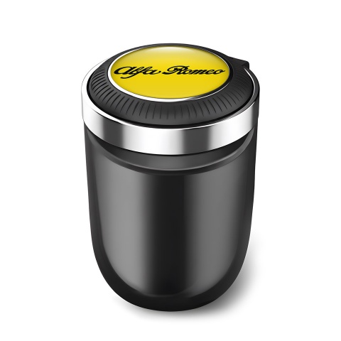Alfa Romeo Ashtray Logo Container for Cigarette LED Yellow Logo