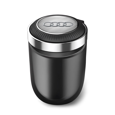 Audi Ashtray Logo Container for Cigarette LED Silver Logo Style 