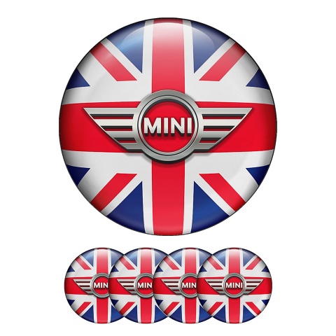 thumbnail interactive-video image 1 of Set Of 4 MINI Cooper Center Wheel Cap Stickers – Glossy Self-Adhesive Emblem Decals For Rims 1 of 3