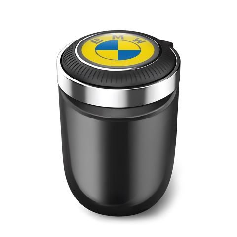 BMW Ashtray Car Accessory Yellow Blue Logo Design 