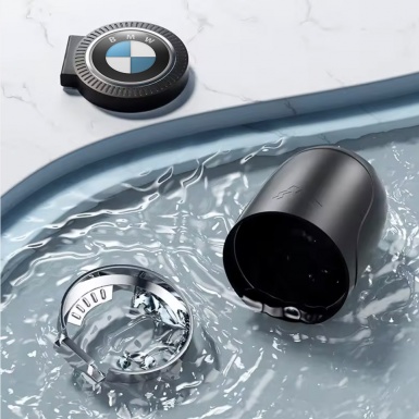 BMW Trash Can Ashtray Design with Stylish Logo 