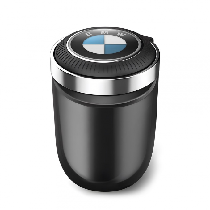 BMW Trash Can Ashtray Design with Stylish Logo 