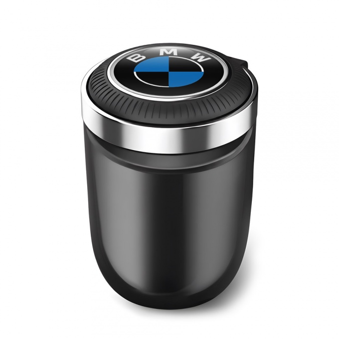 BMW LED Light Trash Can Ashtray Portable Type