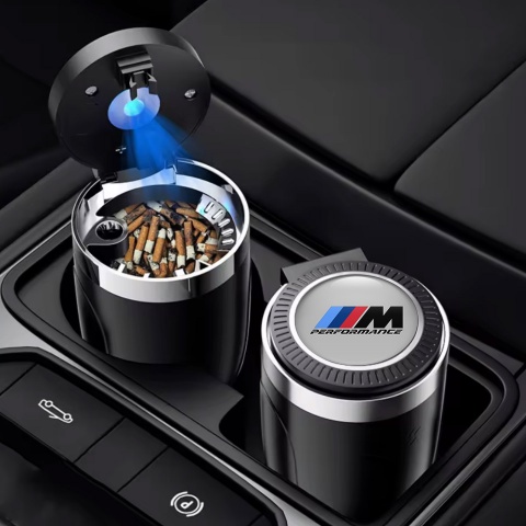 BMW M Performance Ashtray Logo Container for Cigarette LED 