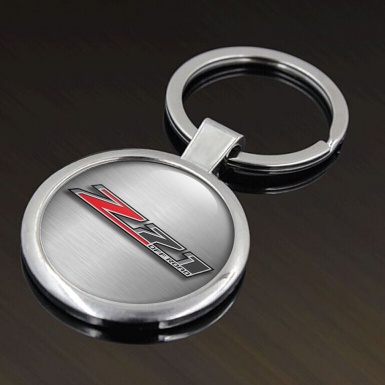 Chevrolet Z71 Metal Key Ring Brushed Aluminum Off Road Logo Edition