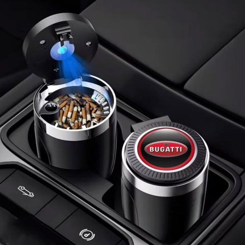 Bugatti Car Ashtray for Cigarette with LED Light