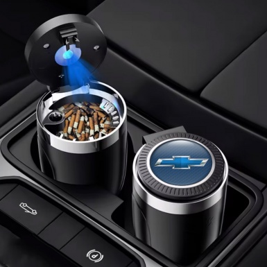 Chevrolet Automotive Ashtray Blue Logo Design 