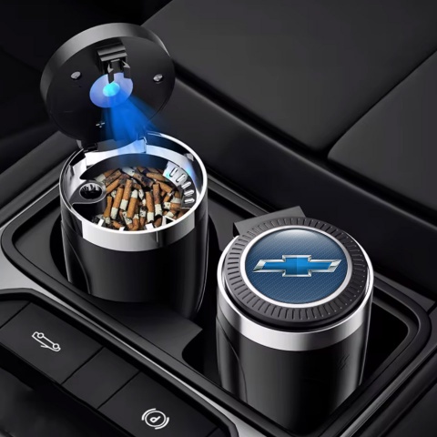 Chevrolet Automotive Ashtray Blue Logo Design 