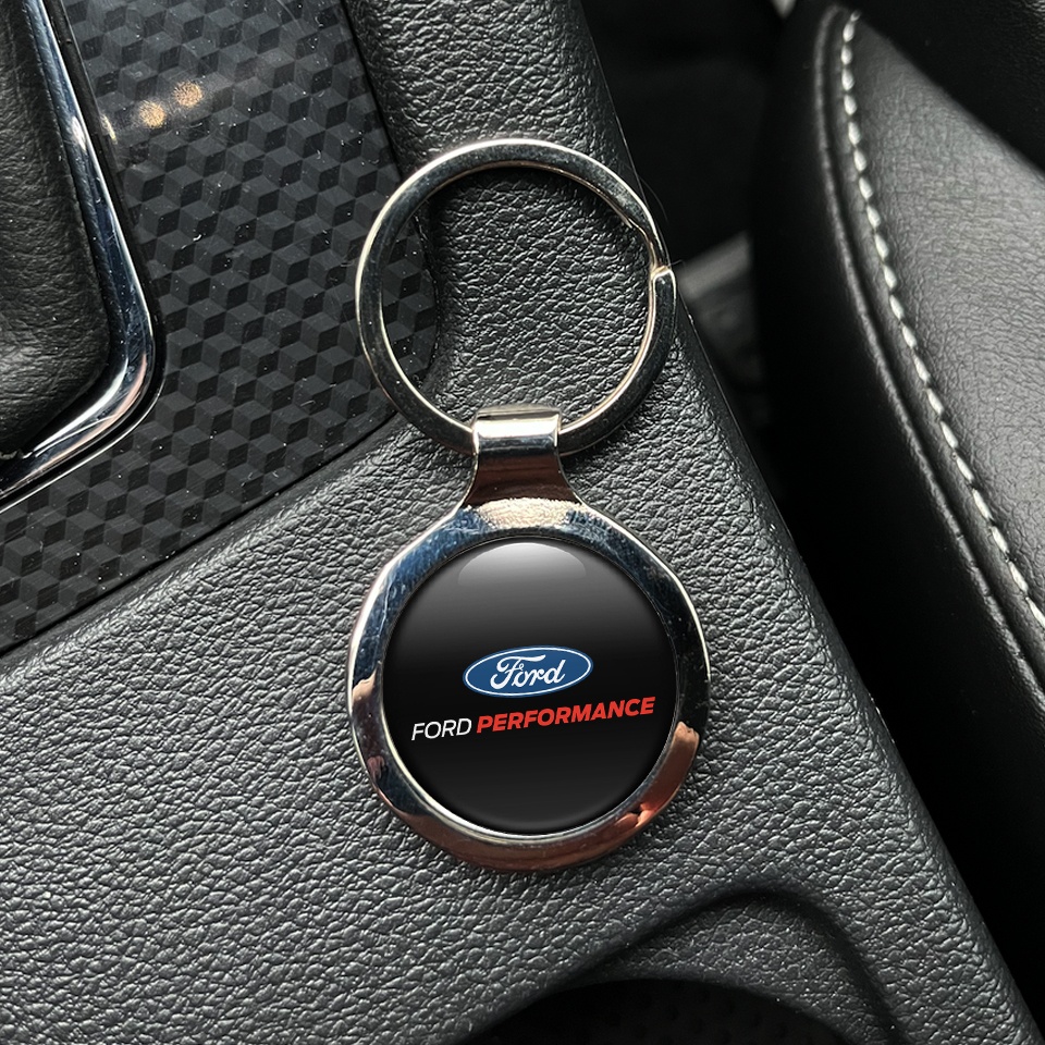 Ford Performance Metal Fob Chain Black Blue Logo Edition | Keychains ...
