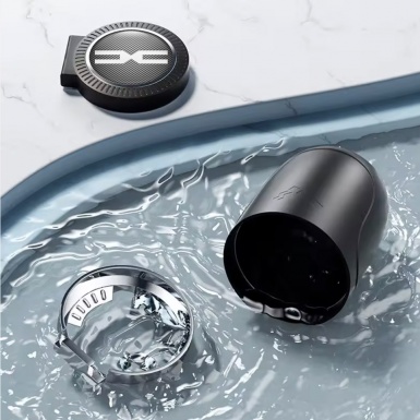 Dacia Trash Can Ashtray Carbon with White Logo Design 