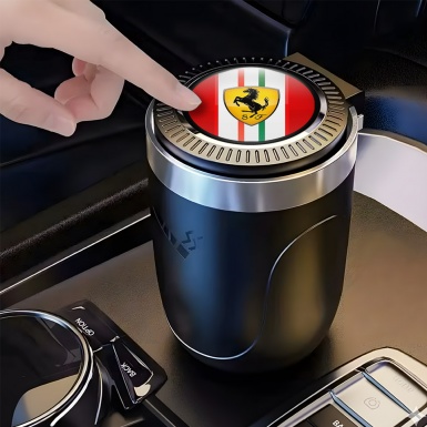 Ferrari Portable Ashtray Logo Container for Cigarette LED