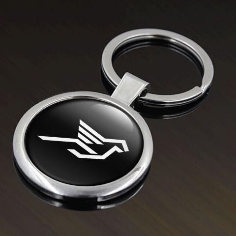 Hamann Key Holder Metal Black White Clean Logo Edition